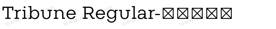 Tribune Regular字体转换